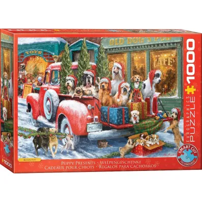Puzzle 1000 Dogs on Truck by Ali Corti 6000-5993 Eurographics
