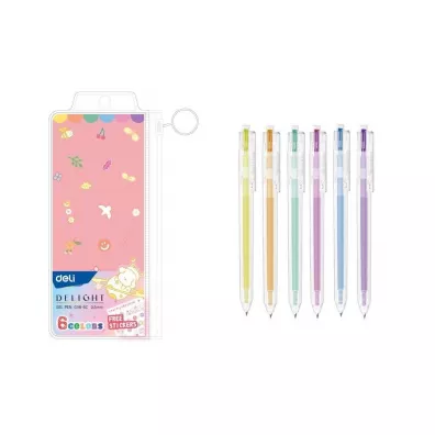 Deli D�ugopisy �elowe 0.5mm 6 szt.