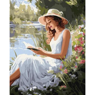 Ideyka Malowanie po numerach - Fascynuj�ca lektura 40x50cm