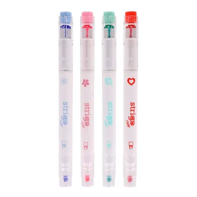 Zakre�lacz stempelki 2stronne 4kol STRIGO SSC490