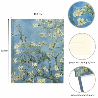 Notatnik Du�y Kwiat Migda�u Vincent van Gogh Peter Pauper Press