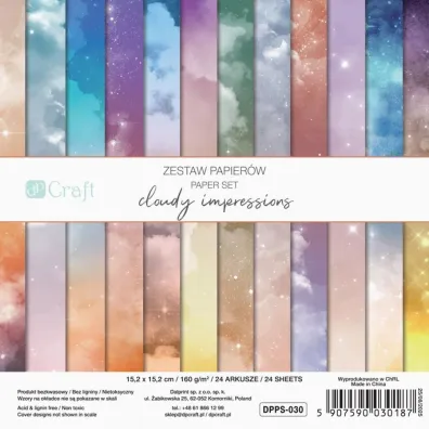 dpCraft Zestaw papier�w 15,2x15,2cm 24 kartki