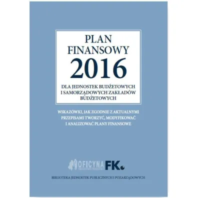 Plan finansowy 2016 - Izabela �widerek