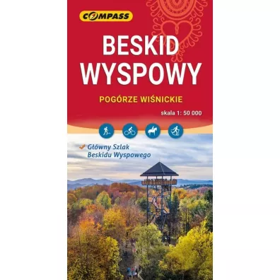 Mapa turystyczna - Beskid Wyspowy 1:50 000 w.2025