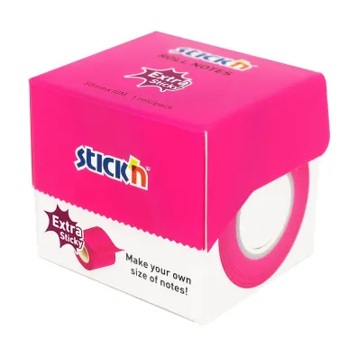 Stickn Notes samoprzylepny na rolce r�owy neon 50mmx10m