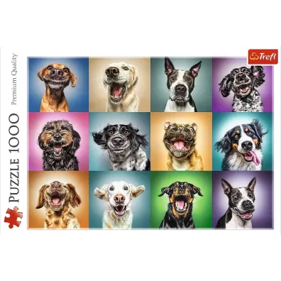 Puzzle 1000 el. Zabawne psie portrety Trefl
