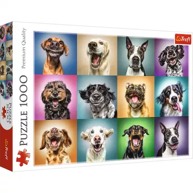 Puzzle 1000 el. Zabawne psie portrety Trefl