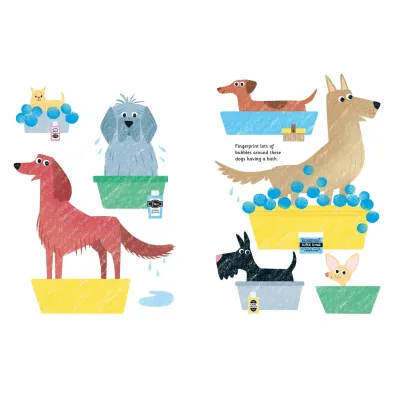 Cats and Dogs. Fingerprint activities wer. angielska