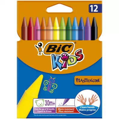 Bic Kredki �wiecowe Plastidecor 12 szt.