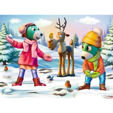 Puzzle 30 el. �wi�teczny czas Trefilk�w Trefl