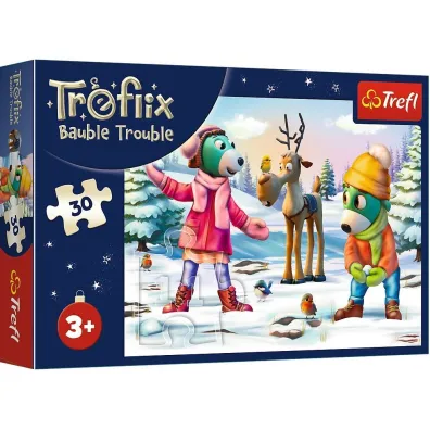 Puzzle 30 el. �wi�teczny czas Trefilk�w Trefl