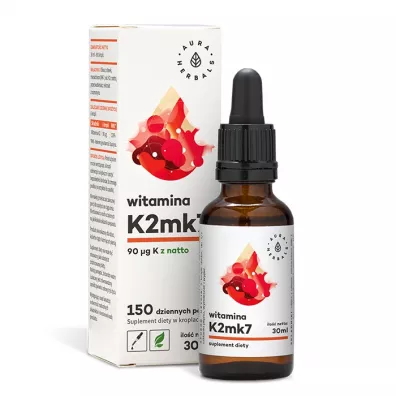 Aura Herbals Witamina K2mk7 Suplement Diety w Kroplach 30 ml