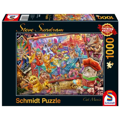 Puzzle 1000 el. Premium Quality. Stave Sundram, Muzykalne koty Schmidt