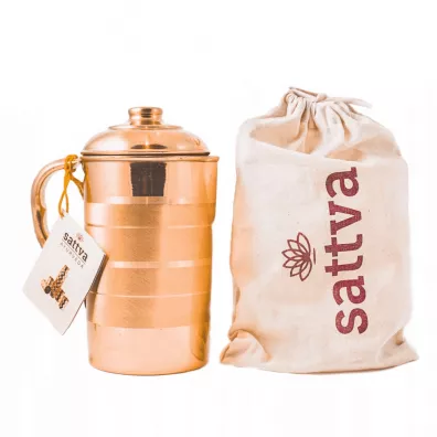 Sattva Dzbanek miedziany w paski 1.95 l
