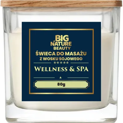Big Nature �wieca sojowa do masa�u WELLNESS i SPA 80 g