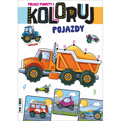 Pojazdy. Po��cz punkty i koloruj