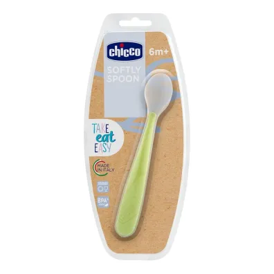 Chicco �y�eczka mi�kka silikonowa zielona 6m+