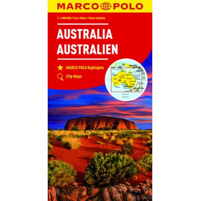 Mapy kontynentalne Australia 1:4 mil. MARCO POLO