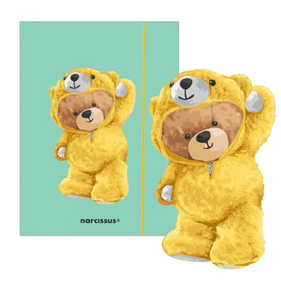 Narcissus Teczka A4+ z gumk� Teddies&Mi� w dresiku