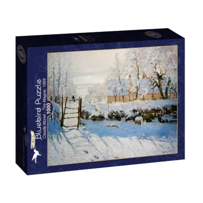 Puzzle 1000 el. Zima, Monet,1869 Bluebird Puzzle