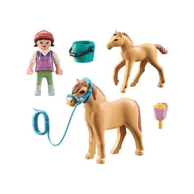Playmobil Horses of Waterfall Dziecko z kucykiem i �rebakiem 71498