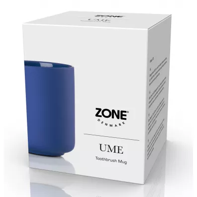 Zone Denmark Kubek na szczoteczki do zbw Ume Indigo blue 31553 Niebieski