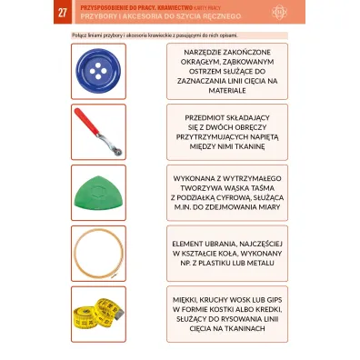 Przysposobienie do pracy. Krawiectwo. Karty pracy dla uczni�w z niepe�nosprawno�ci� intelektualn�