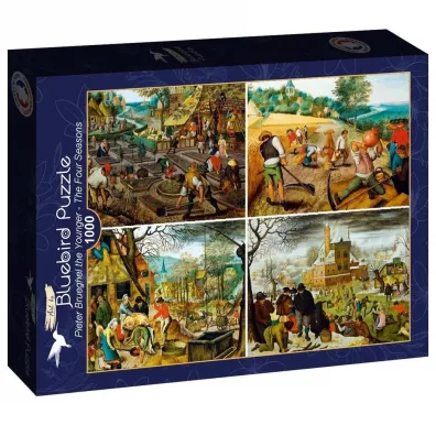 Puzzle 1000 el. Cztery sezonu - Brughel 1918 Bluebird Puzzle