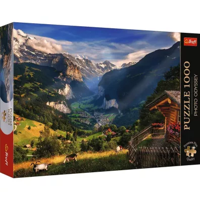 Puzzle 1000 el. Premium Plus Quality Photo Odyssey: Dolina Lauterbrunnen, Szwajcaria Trefl