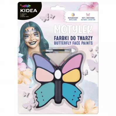 Derform Farbki do twarzy Motylek 8 szt.