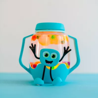 Glo Pals S�oik sensoryczny do nape�nienia wod�, kolor niebieski