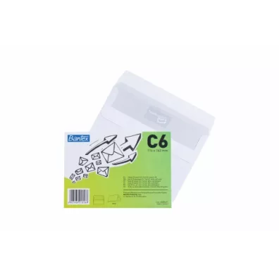 Bantex Koperta C6 bia�a 50 szt.