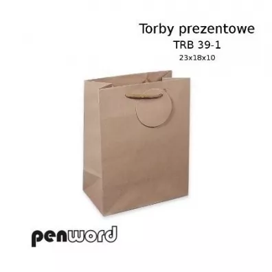 Penword Torebka prezentowa craft 23x18x10cm