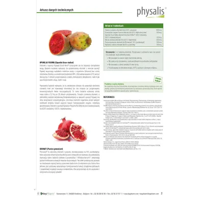 Physalis Tabletki na p�aski brzuch Suplement diety 45 tab. Bio