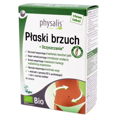 Physalis Tabletki na p�aski brzuch Suplement diety 45 tab. Bio