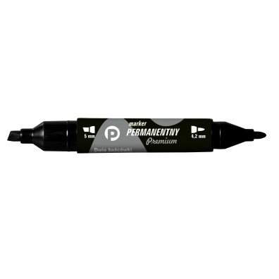 Tetis Marker permanentny premium 2 kocwki KM502-V2 czarny