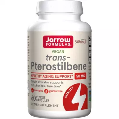 Jarrow Formulas Dimetylo Resweratrol - Trans-Pterostilbeny Suplement diety 60 kaps.