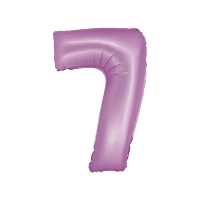 Godan Balon foliowy Smart Cyfra 7 lawendowa matowa 76cm