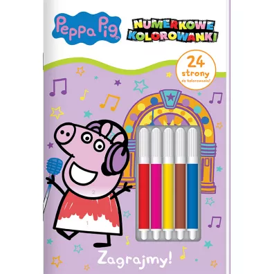 Zagrajmy! Peppa Pig. Numerkowe kolorowanki