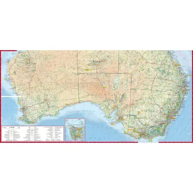 Australia road and tourist map 1:4 250 000 wer.angielska laminat 2025