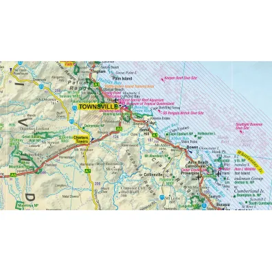 Australia road and tourist map 1:4 250 000 wer.angielska laminat 2025