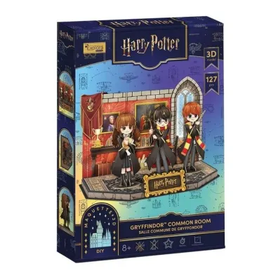 Puzzle 127 3D Harry Potter Pok�j Wsp�lny Gryffindoru Cubic Fun