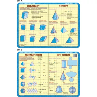 Visual System Podk�adka edukacyjna. Graniastos�upy, ostros�upy