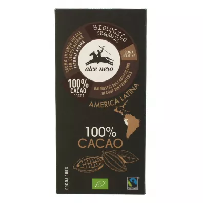 Alce Nero Tabliczka gorzka 100% kakao 50 g Bio