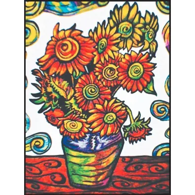Kolorowanka welwetowa 47x35 Van Gogh. S�oneczniki
