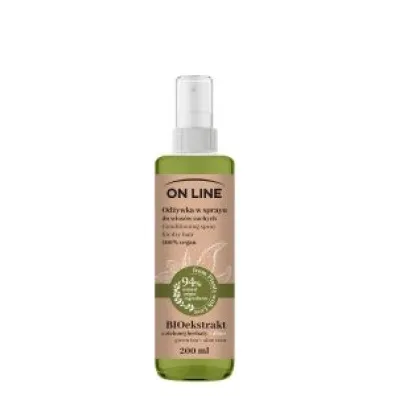On Line From plants with love Od�ywka do w�os�w w sprayu Zielona Herbata i Aloes 200 ml