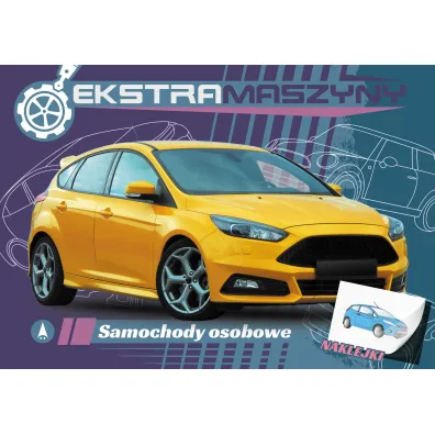 Malowanka A4  NAKLEJKI Ekstramaszyny. Samochody osobowe SKRZAT 075618