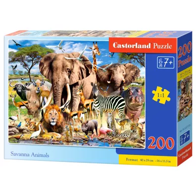Puzzle 200 el. Savanna Animals Castorland
