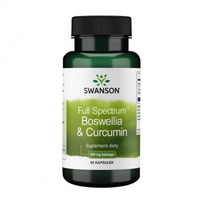 Swanson Full Spectrum Boswellia & Curcumin 300mg/300 mg - suplement diety 60 kaps.