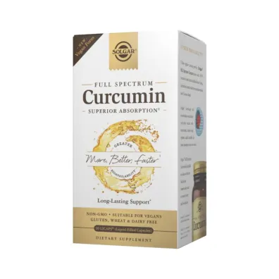 Solgar Curcumin Full Spectrum Vegan Form Suplement diety 90 kaps.